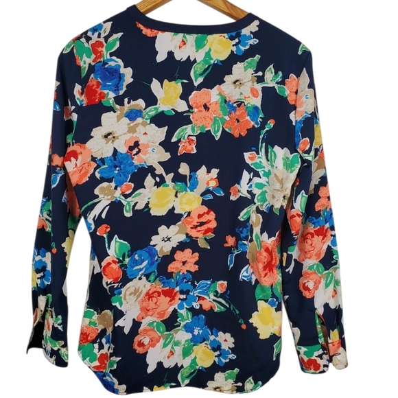 Lauren Ralph Lauren Multicolor Floral Blouse. SMALL - Picture 6 of 9